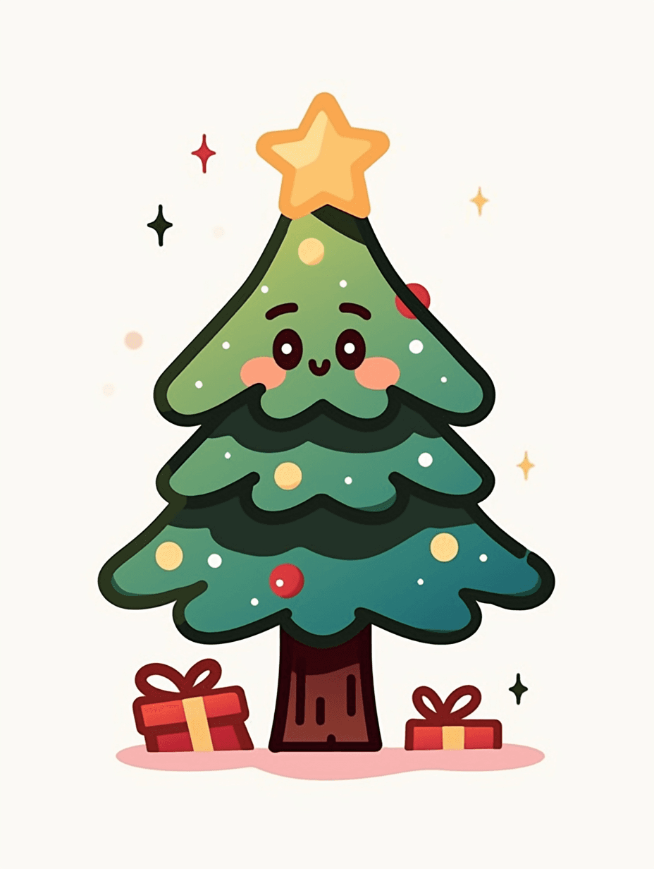 Christmas Christmas Tree 028 original repeating artwork