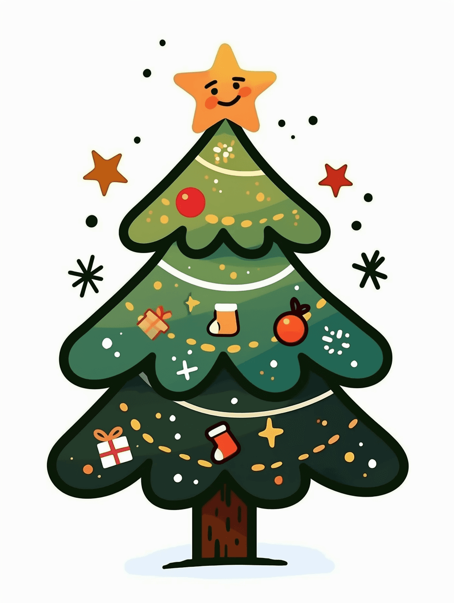 Christmas Tree 067 original repeating artwork