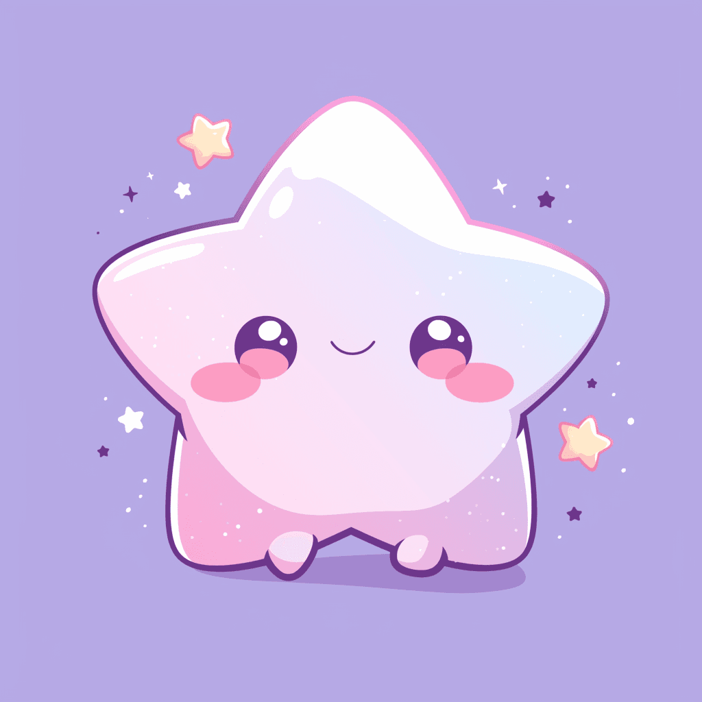 Cartoon Star Flare original repeating artwork