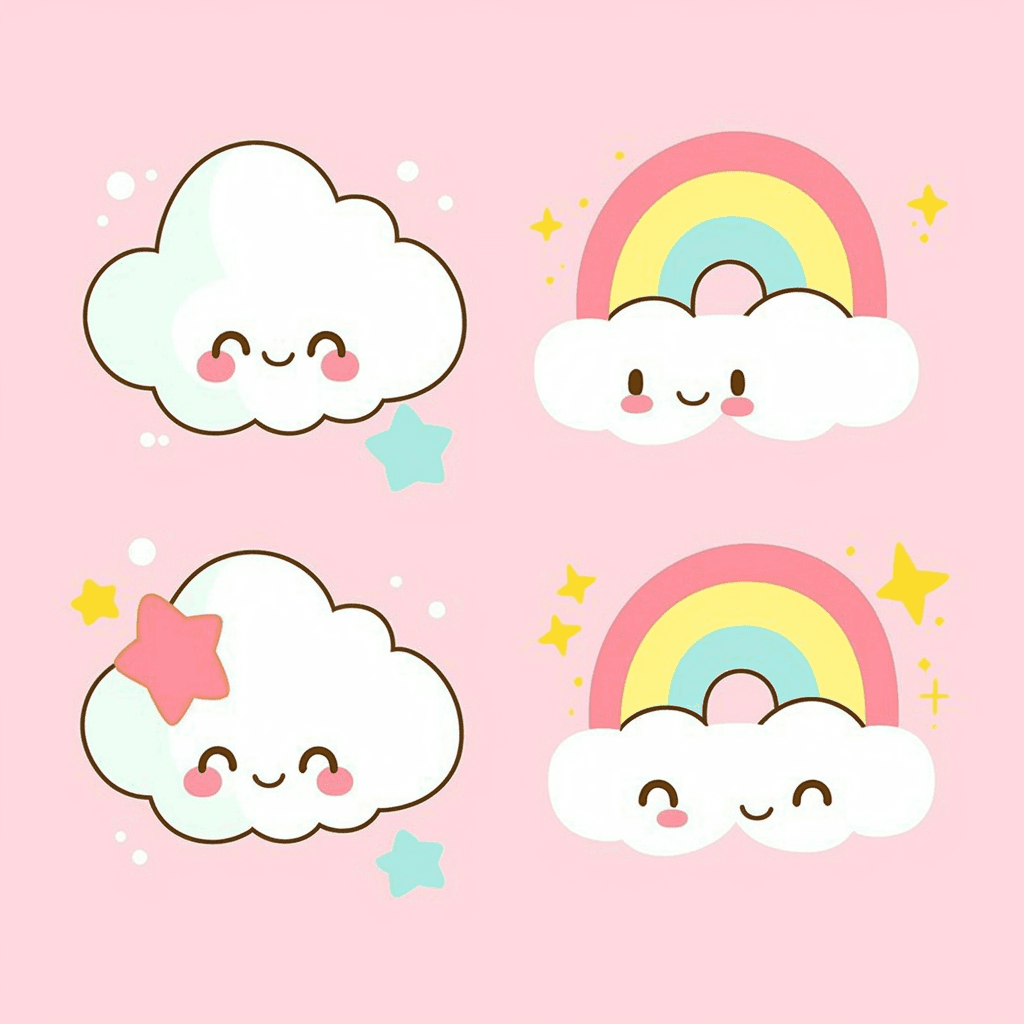 Cloud Chase original repeating artwork