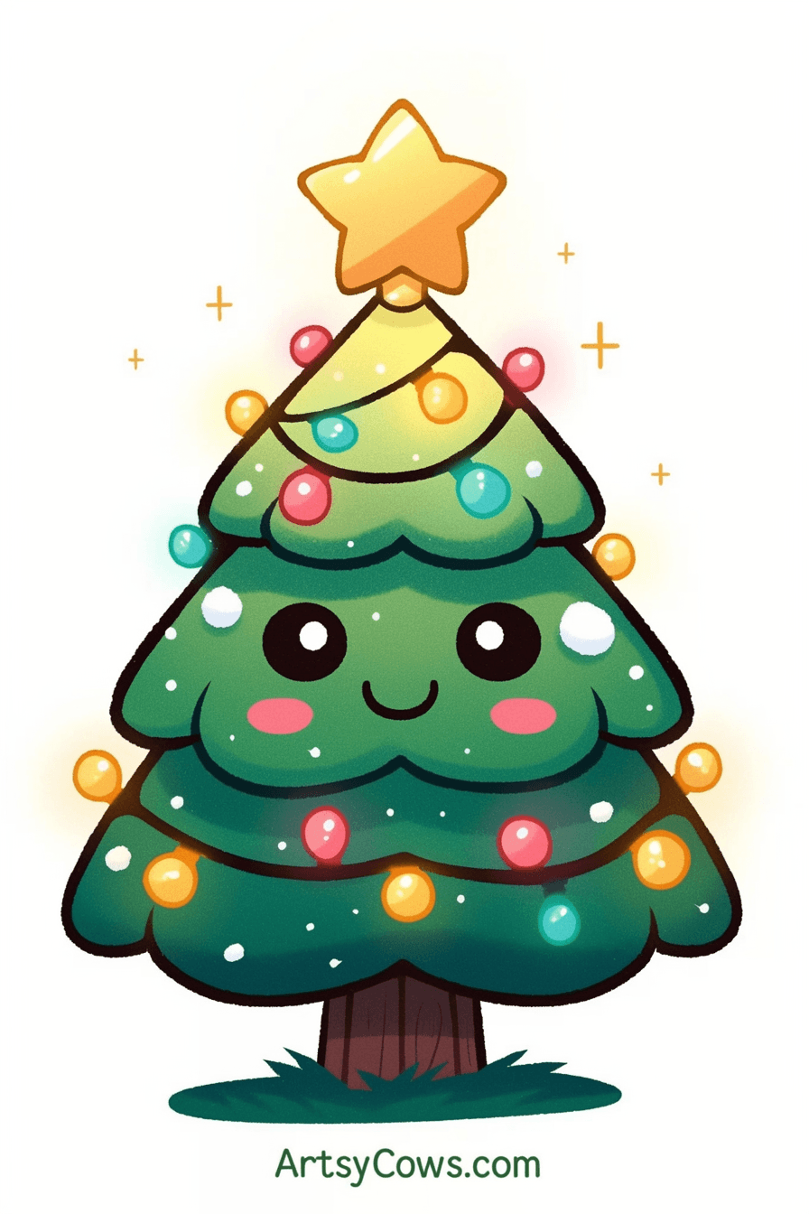 Christmas Tree 202 original repeating artwork