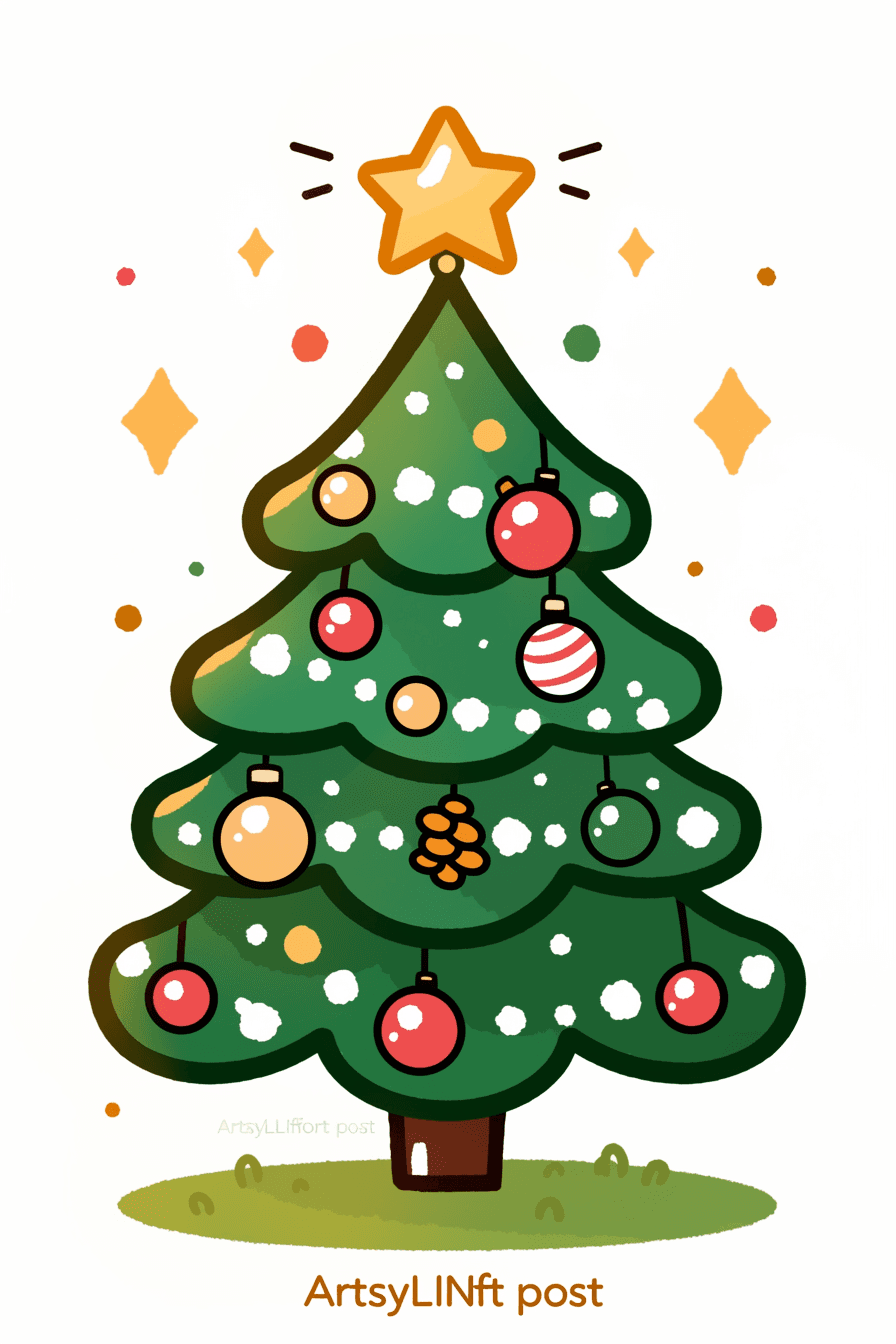 Christmas Tree 178 original repeating artwork