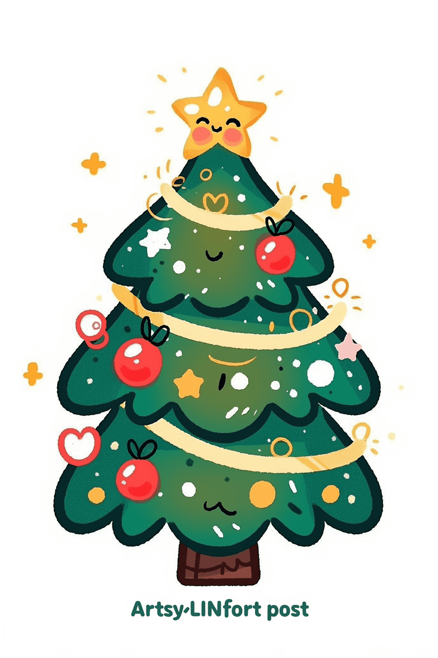 Christmas Christmas Tree 015 original repeating artwork
