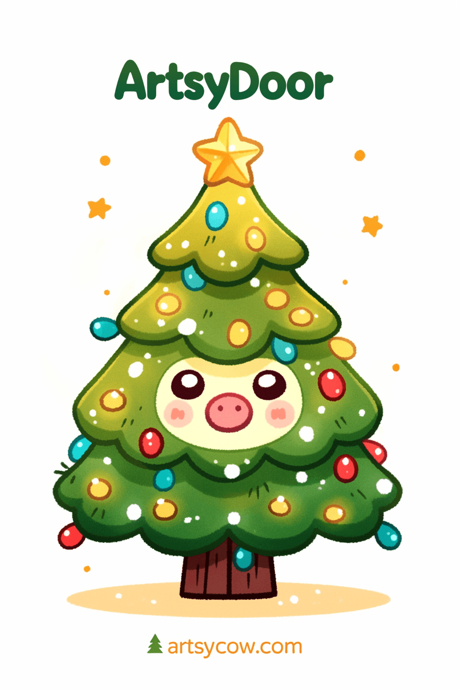 Christmas Christmas Tree 012 original repeating artwork