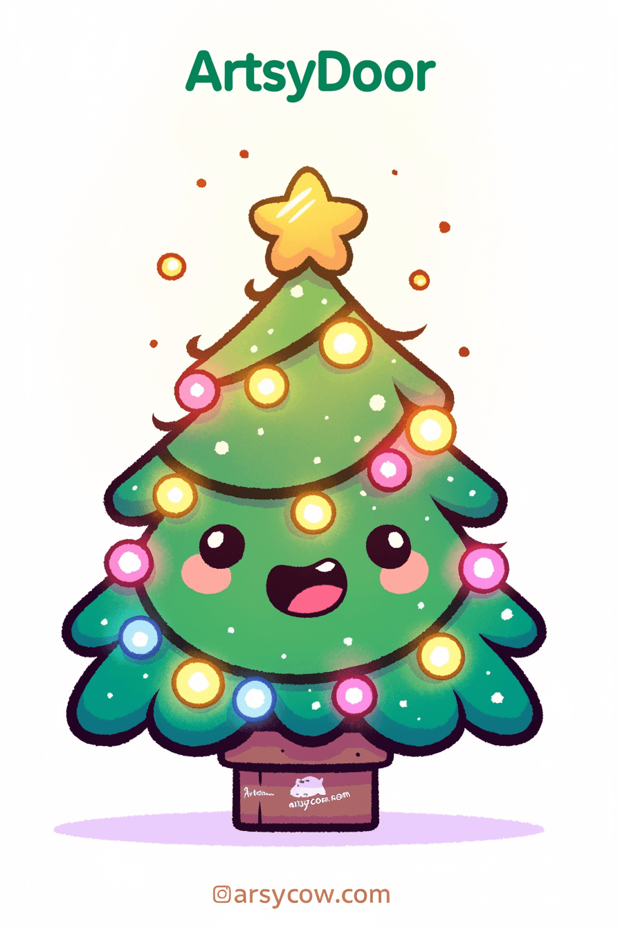 Christmas Tree 257 original repeating artwork