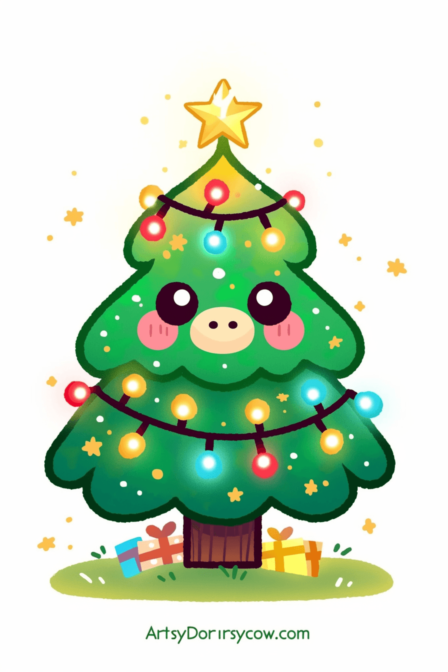 Christmas Tree 181 original repeating artwork