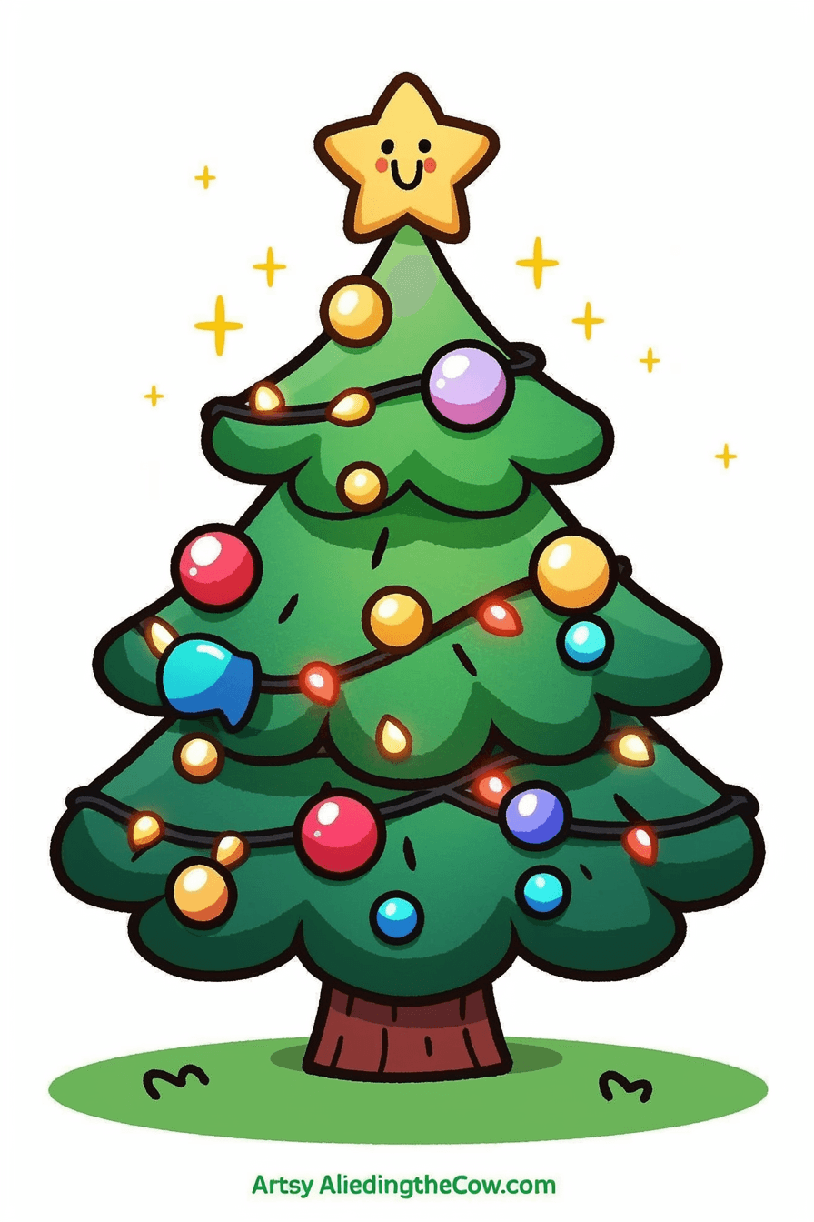 Christmas Tree 120 original repeating artwork