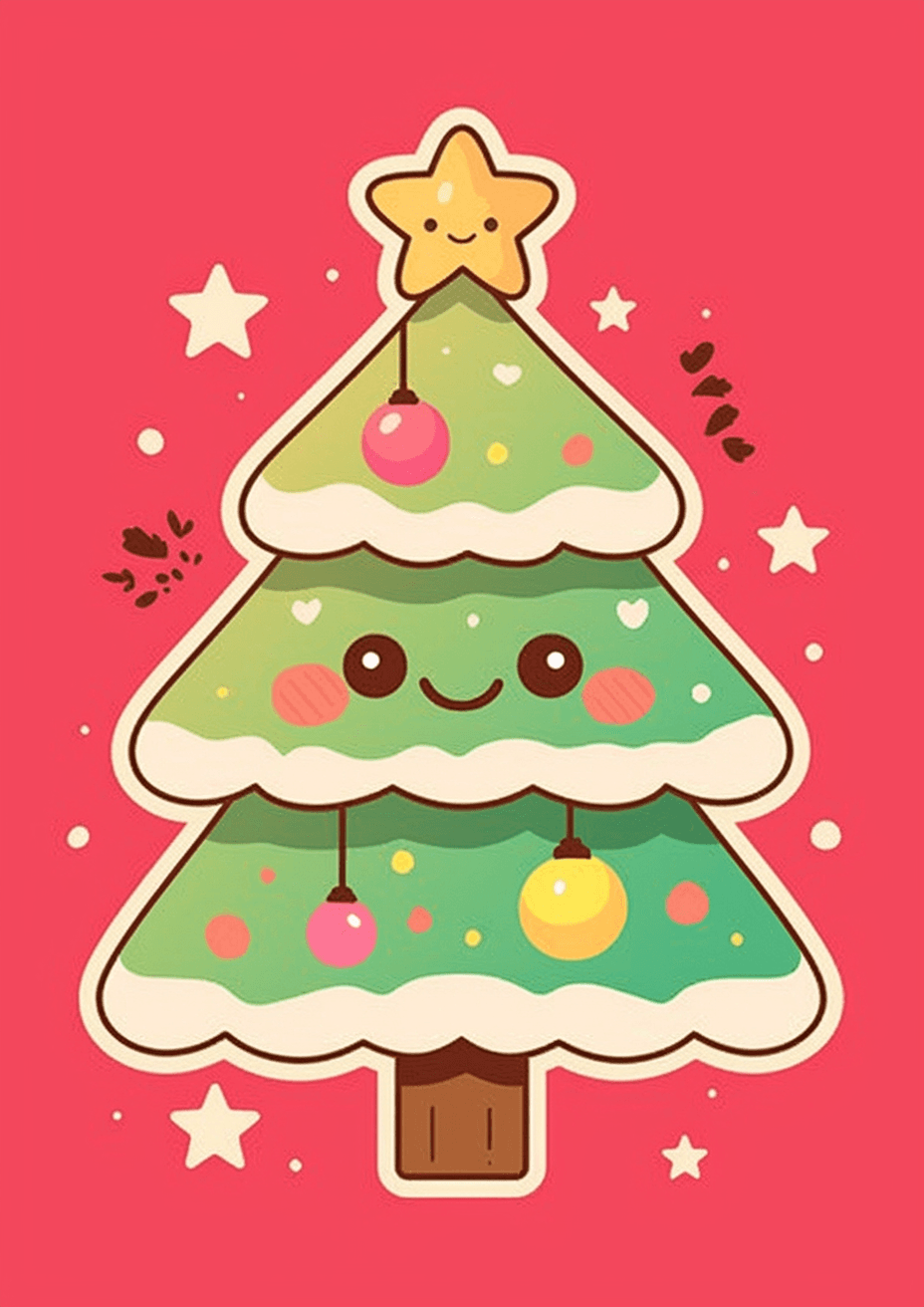 Christmas Tree 057 original repeating artwork