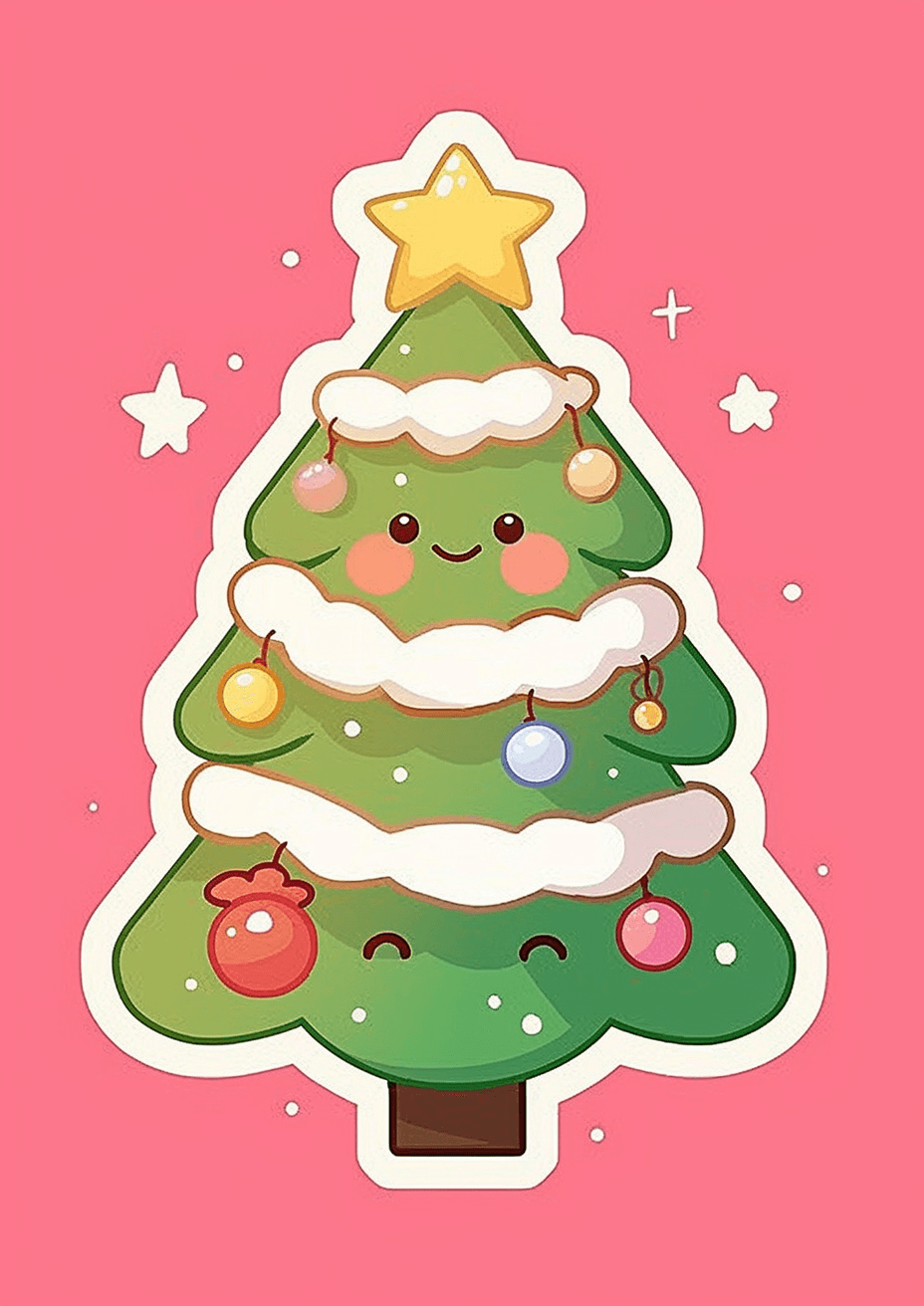 Christmas Tree 414 original repeating artwork