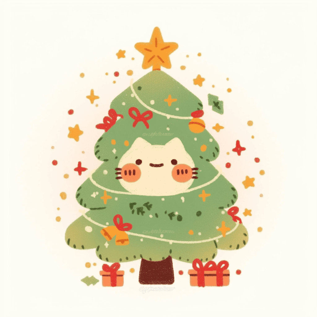 Christmas Christmas Tree 123 original repeating artwork