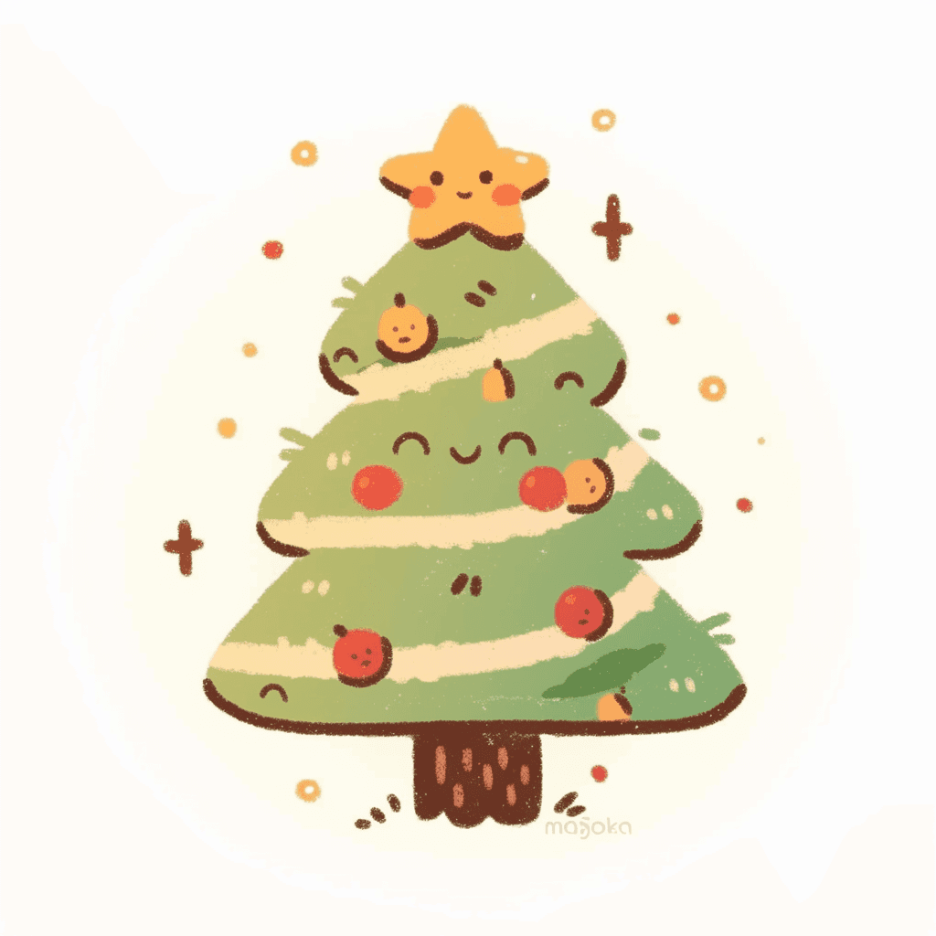 Christmas Christmas Tree 087 original repeating artwork