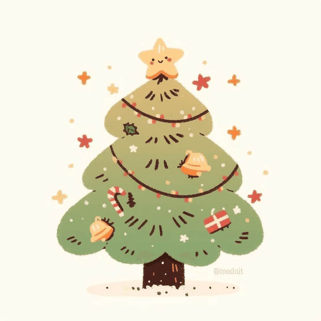 Christmas Christmas Tree 070 original repeating artwork