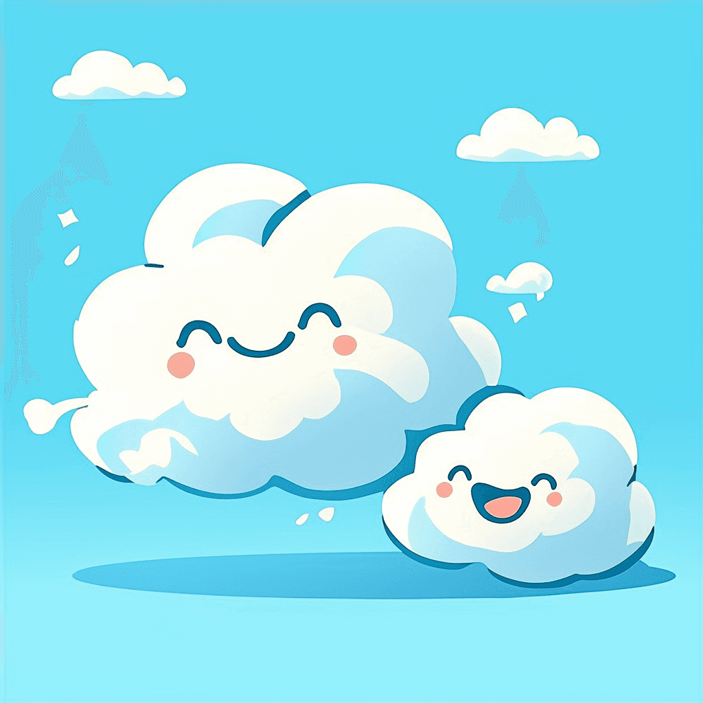 Cloud Daybreak original repeating artwork