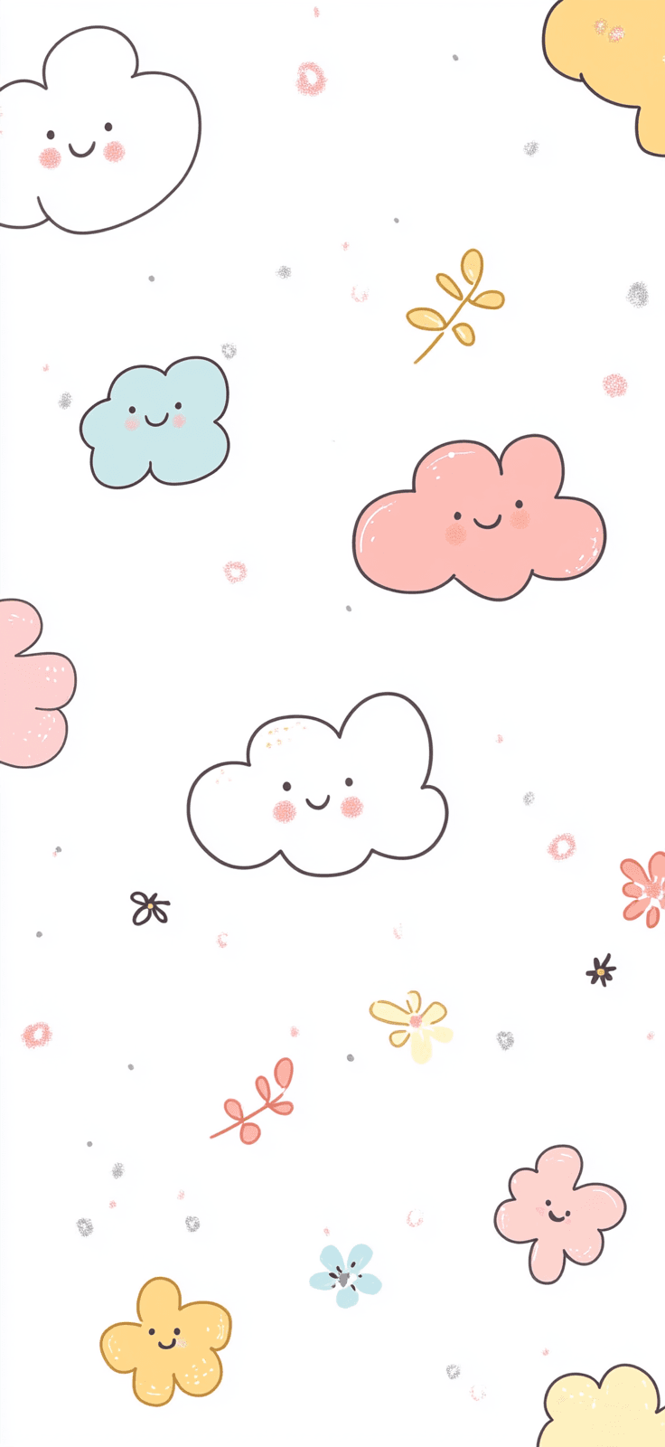 Cloud Sunrise original repeating artwork
