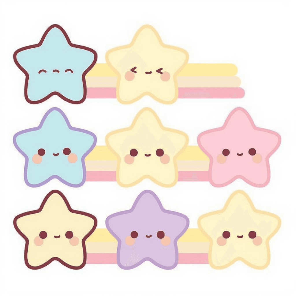 Star Pastel original repeating artwork