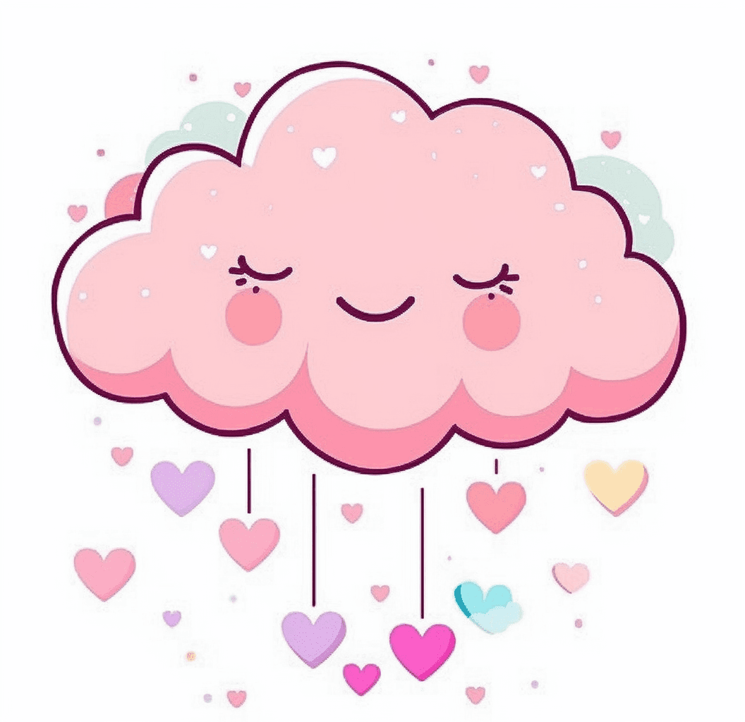 Cute Cloud Loop original repeating artwork