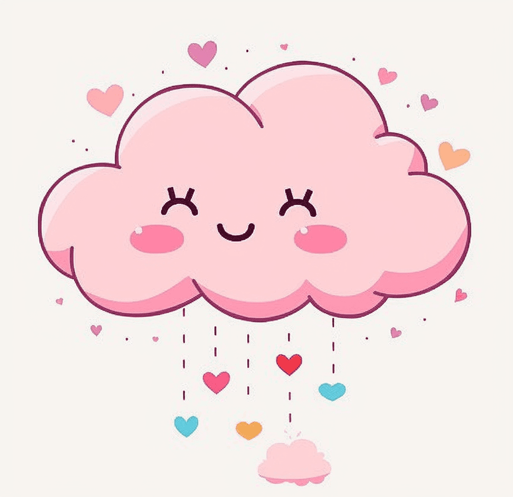 Cute Cloud Pals original repeating artwork