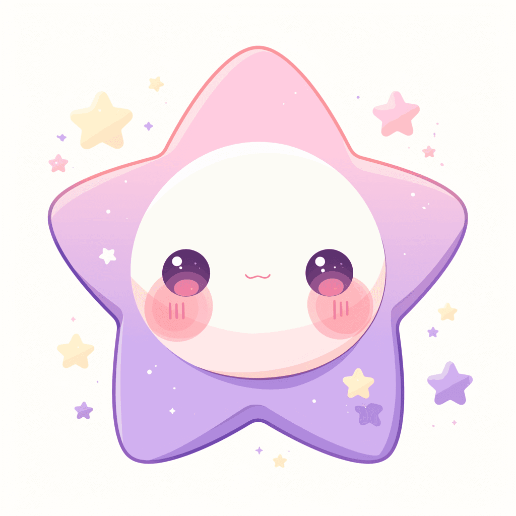 Cute Star Bop original repeating artwork