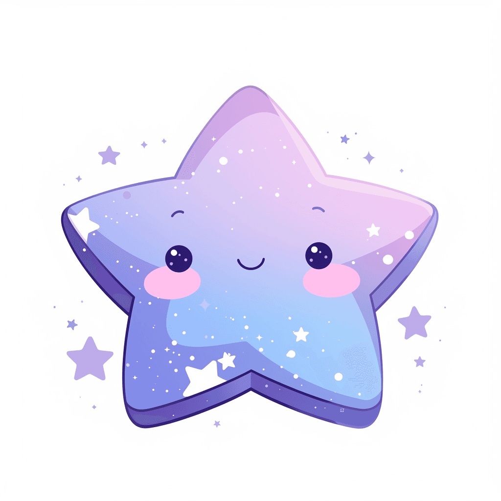 Cute Star Party original repeating artwork