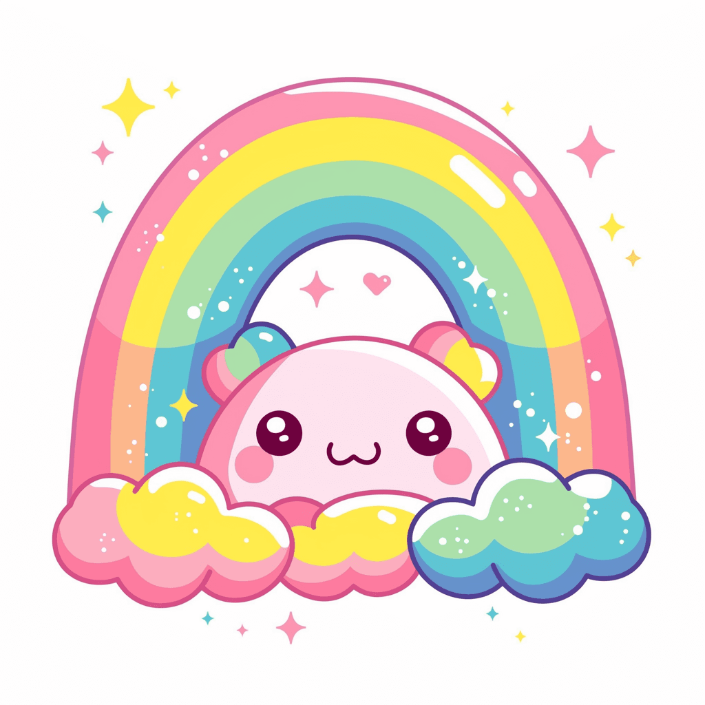 Cute Rainbow Tune original repeating artwork