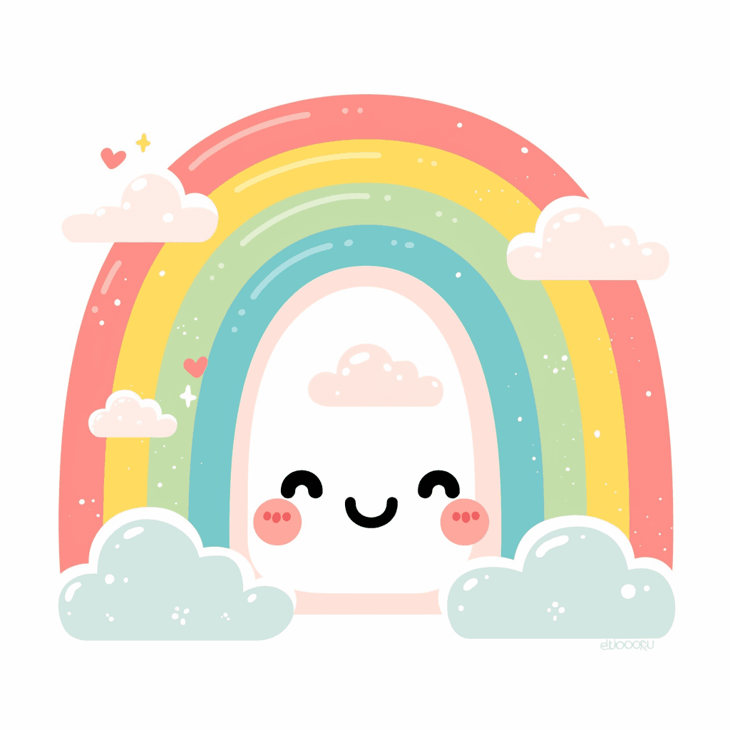 Cute Rainbow Rhythm original repeating artwork