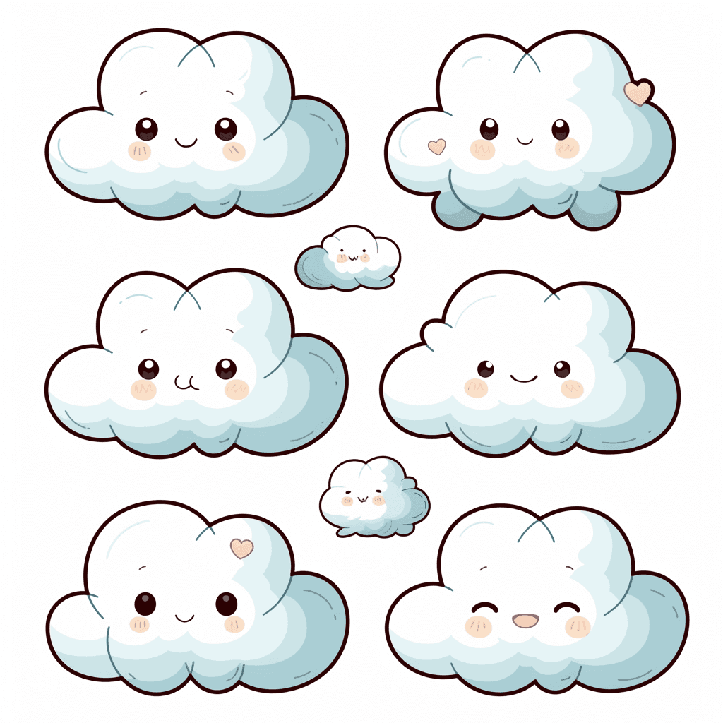 Cute Cloud Show original repeating artwork
