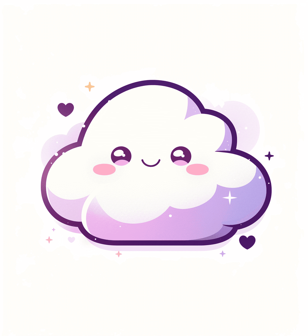 Cute Cloud Party original repeating artwork