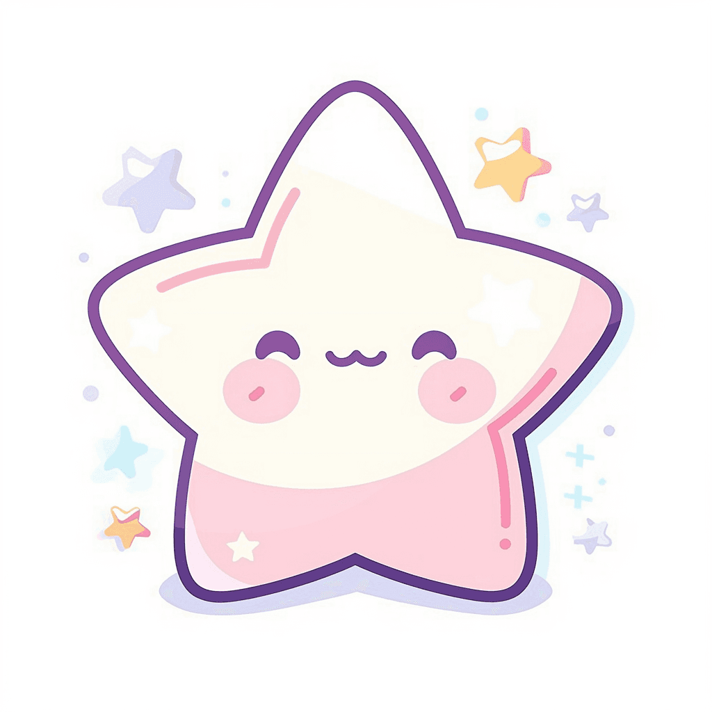 Cute Star Parade original repeating artwork