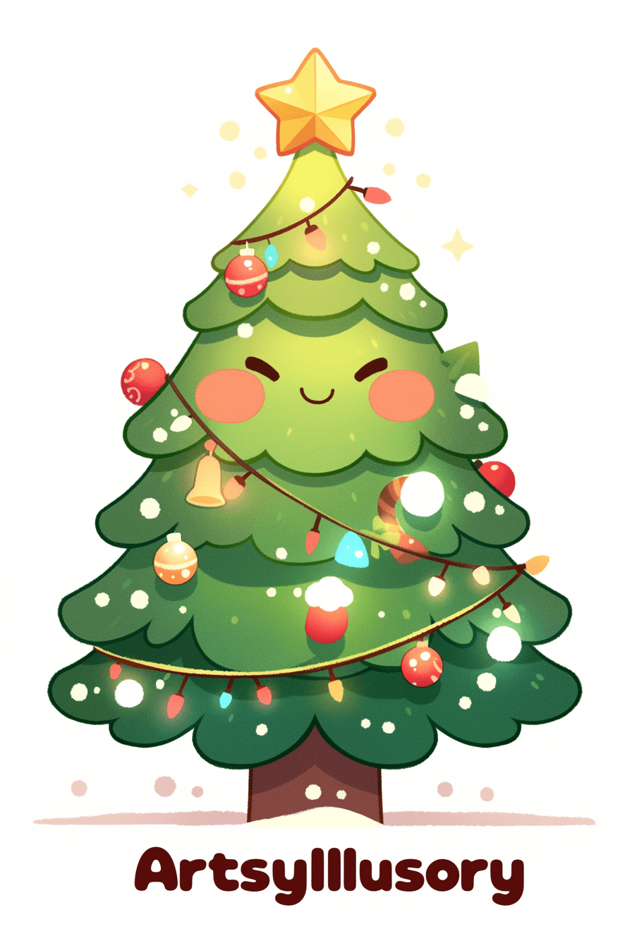 Christmas Christmas Tree 092 original repeating artwork