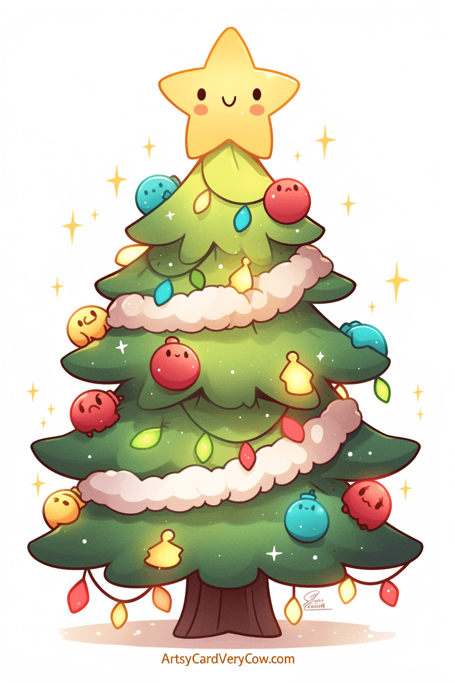 Christmas Tree 029 original repeating artwork