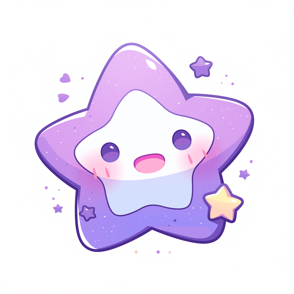 Cartoon Star Gleam original repeating artwork