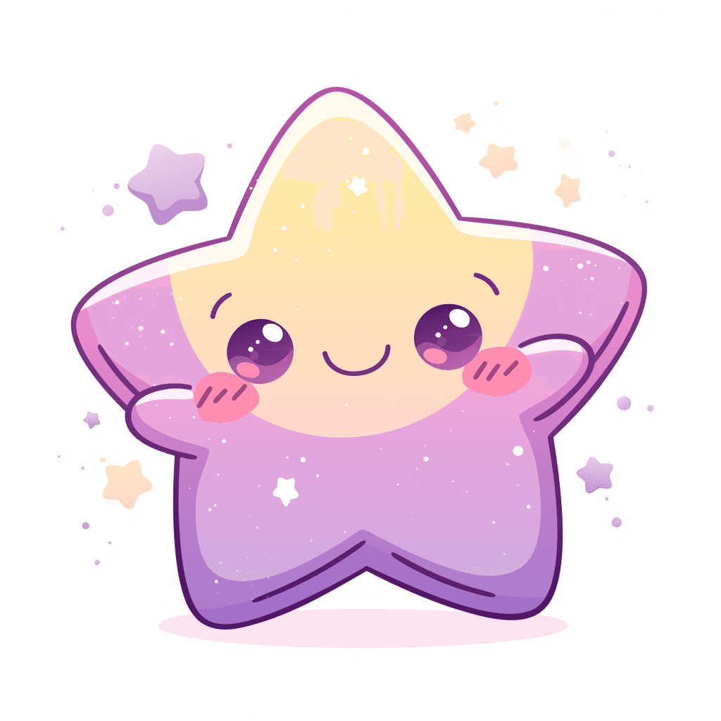 Cartoon Star Shine original repeating artwork