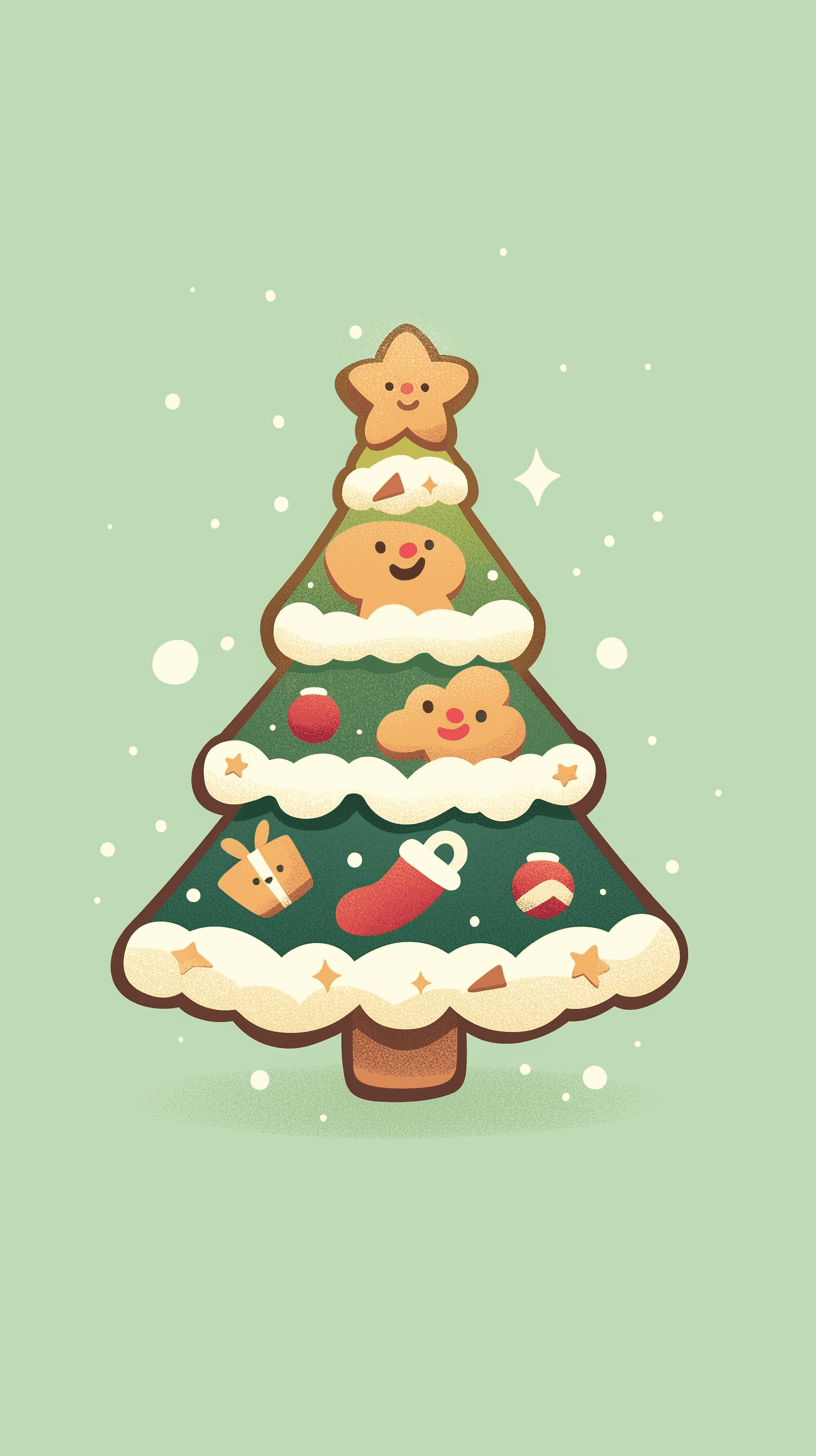 Christmas Tree 201 original repeating artwork