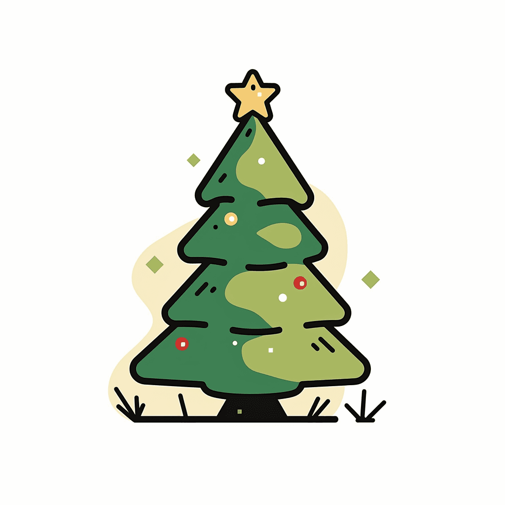Christmas Tree 212 original repeating artwork