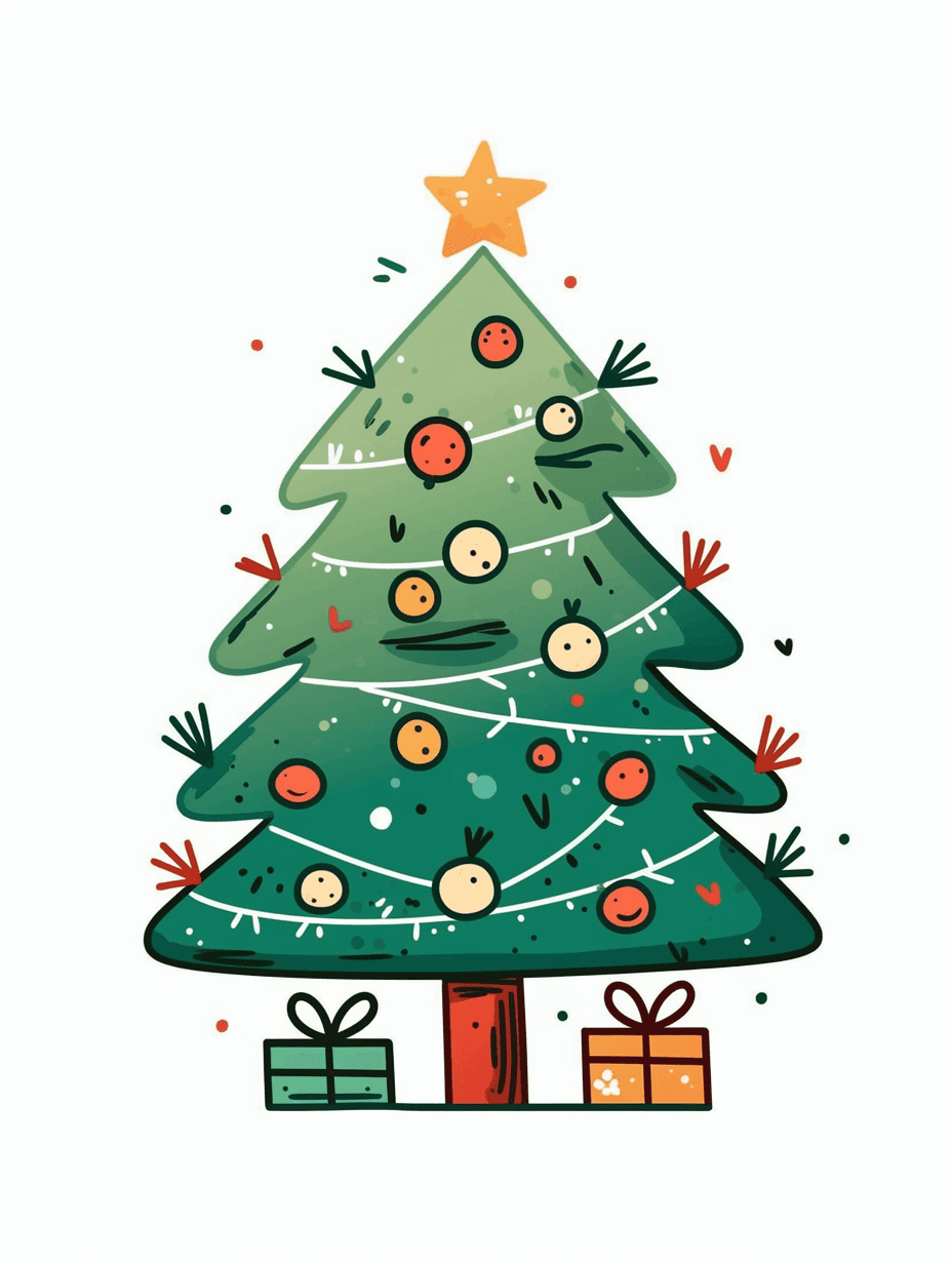 Christmas Tree 134 original repeating artwork
