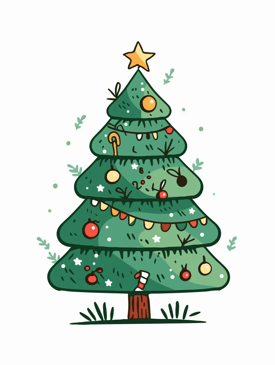 Christmas Tree 425 original repeating artwork