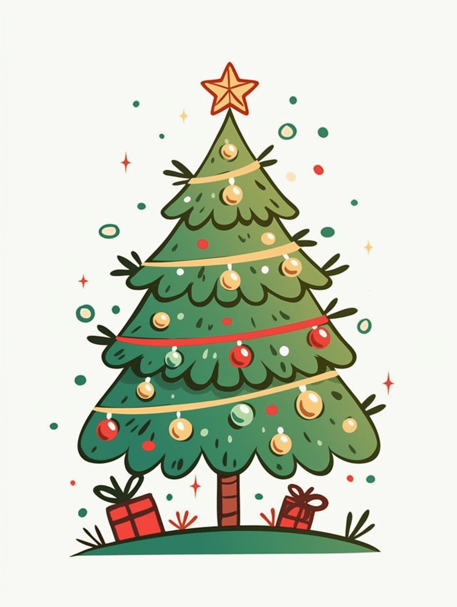 Christmas Tree 237 original repeating artwork