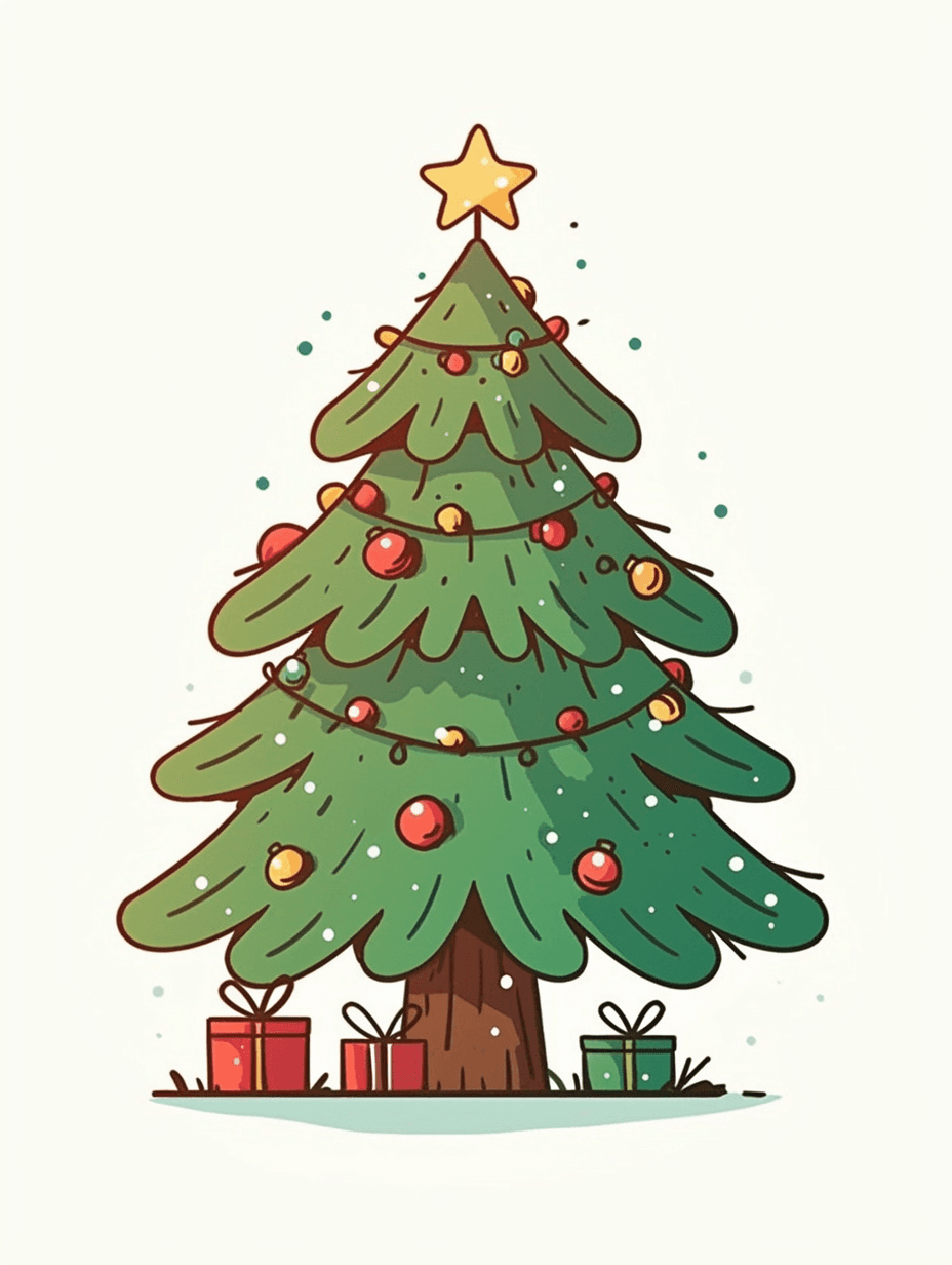 Christmas Tree 124 original repeating artwork