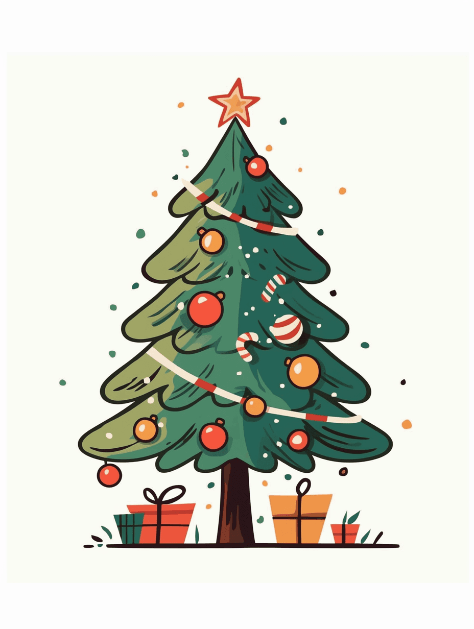 Christmas Christmas Tree 020 original repeating artwork