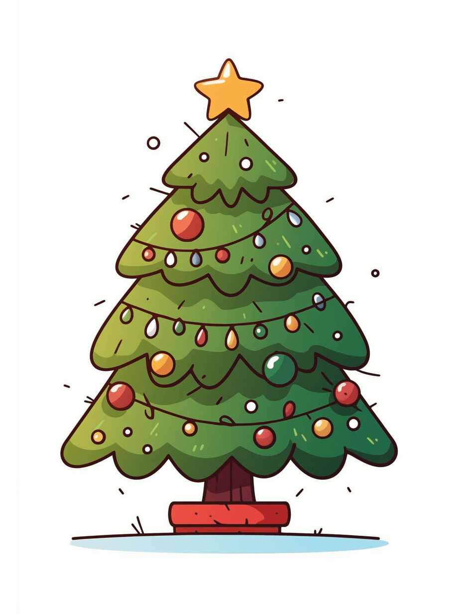Christmas Christmas Tree 007 original repeating artwork