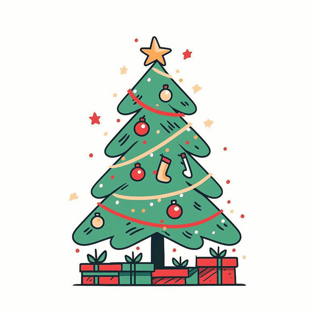 Christmas Christmas Tree 105 original repeating artwork