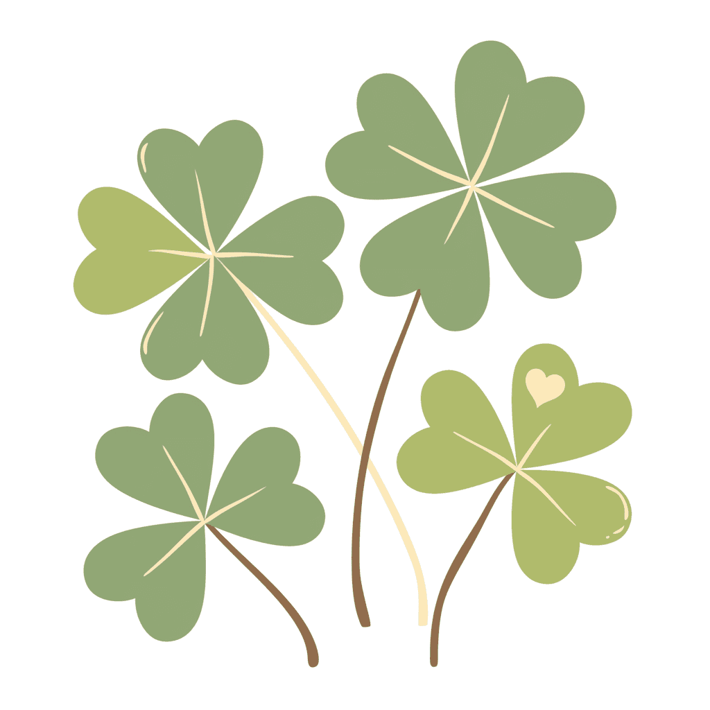 Four Leaf Clover Party original repeating artwork