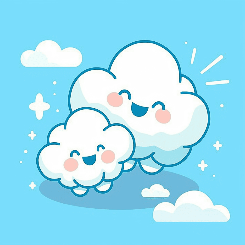 Cloud Grow original repeating artwork