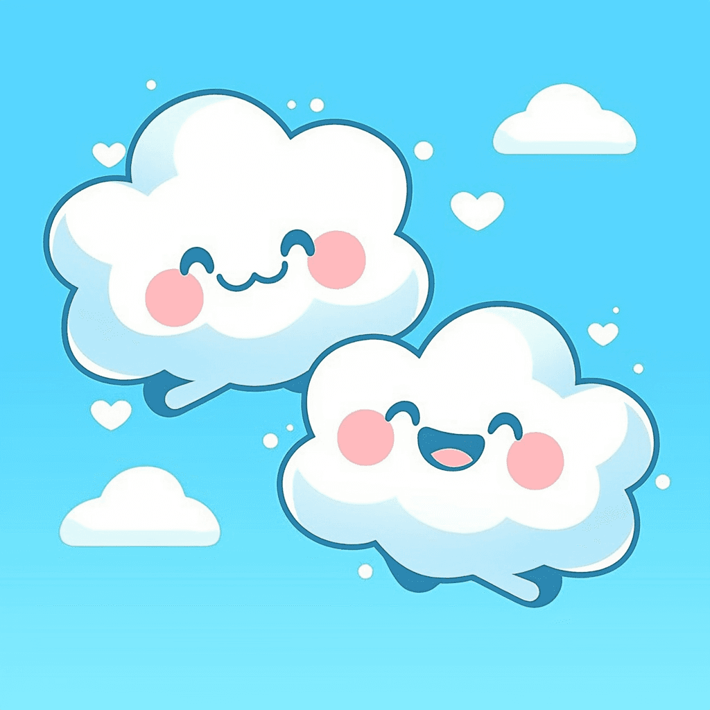 Cloud Winter original repeating artwork