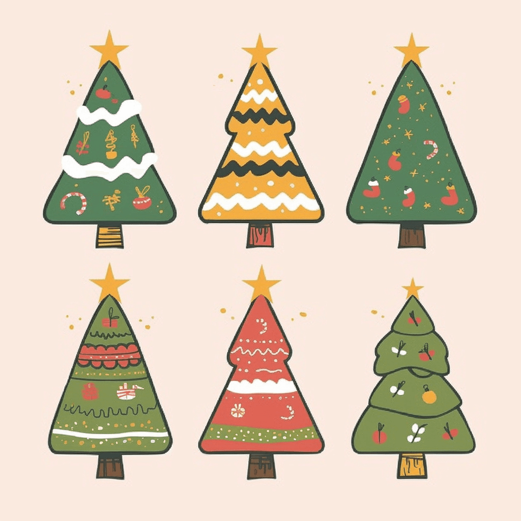 Christmas Tree 334 original repeating artwork