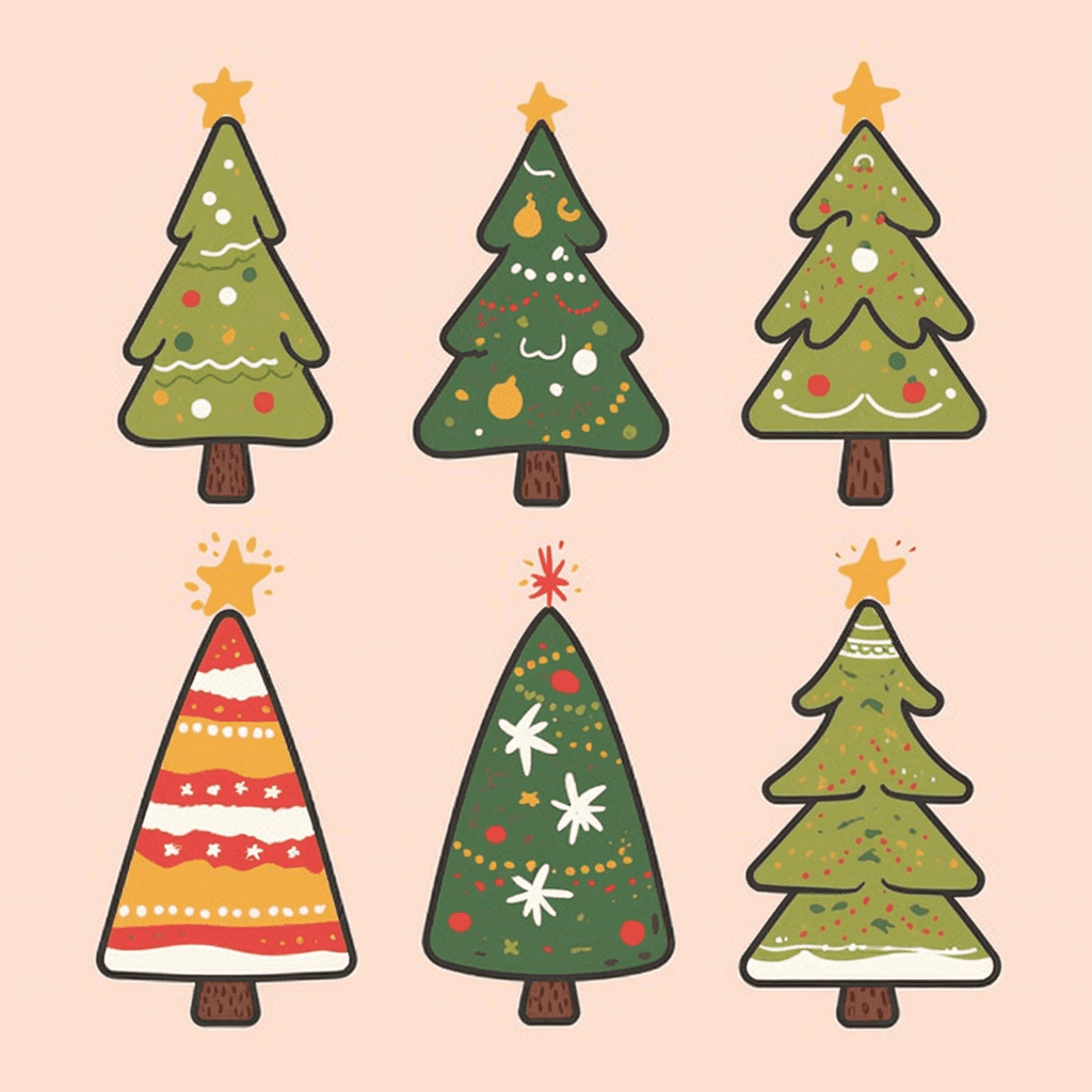 Christmas Tree 451 original repeating artwork