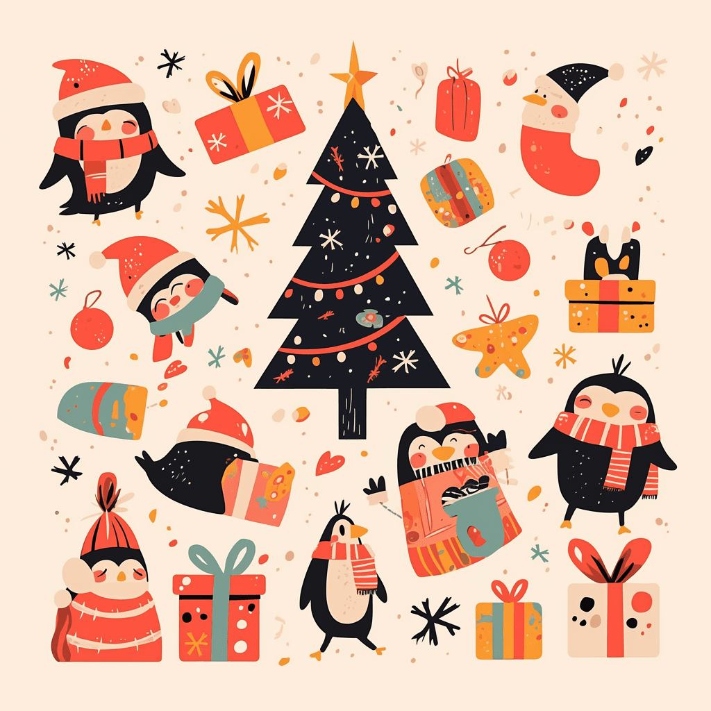 Christmas 302 original repeating artwork