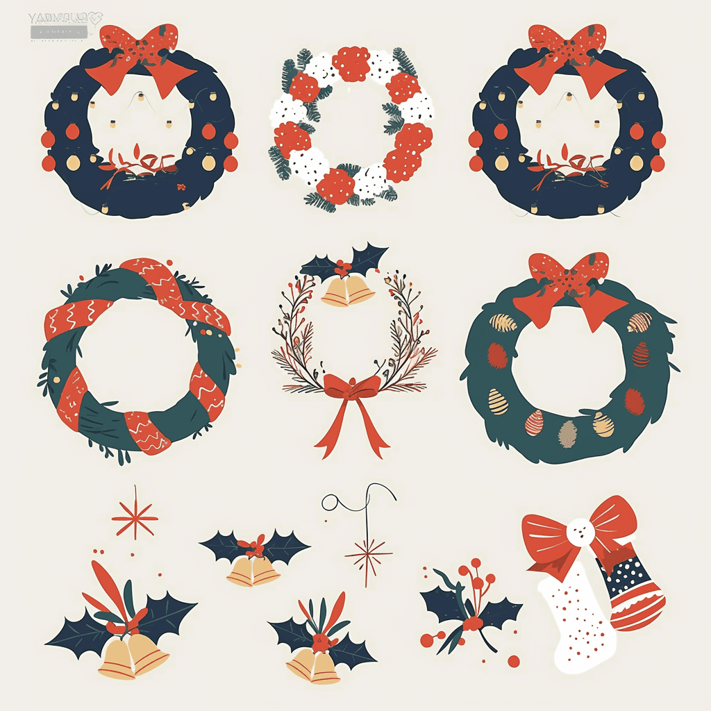 Christmas 250 original repeating artwork