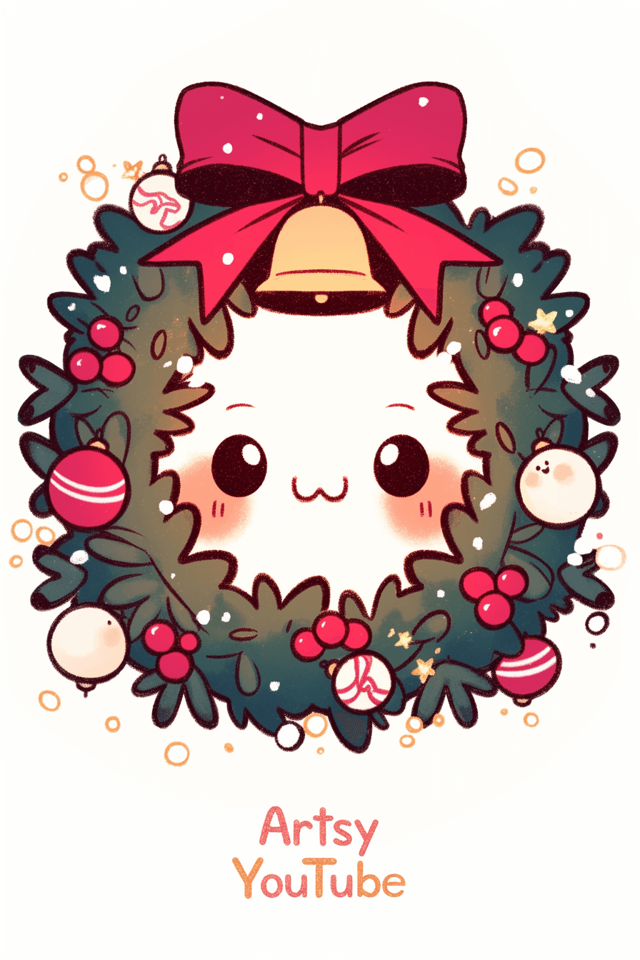 Christmas Wreath 010 original repeating artwork