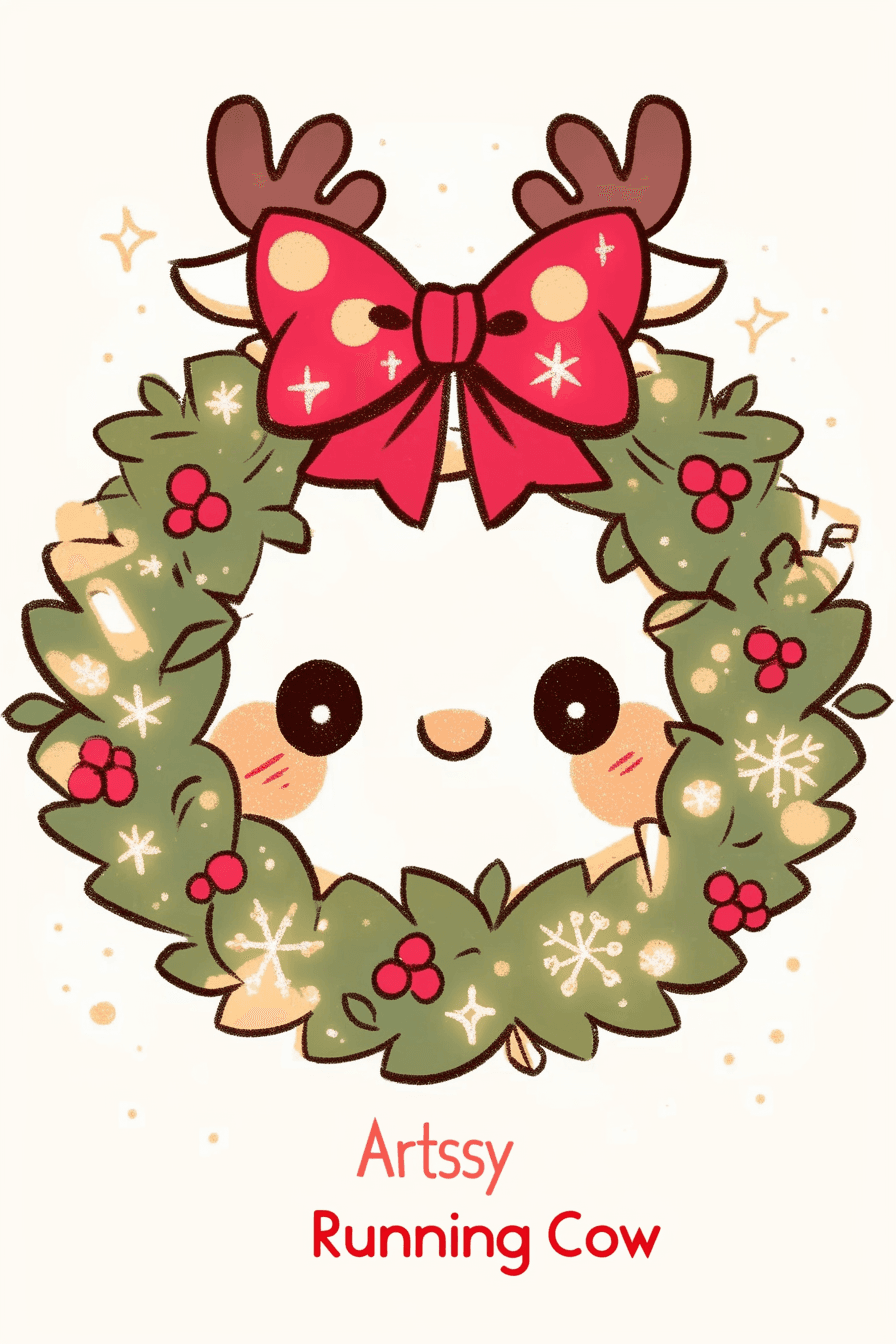 Christmas Wreath 267 original repeating artwork